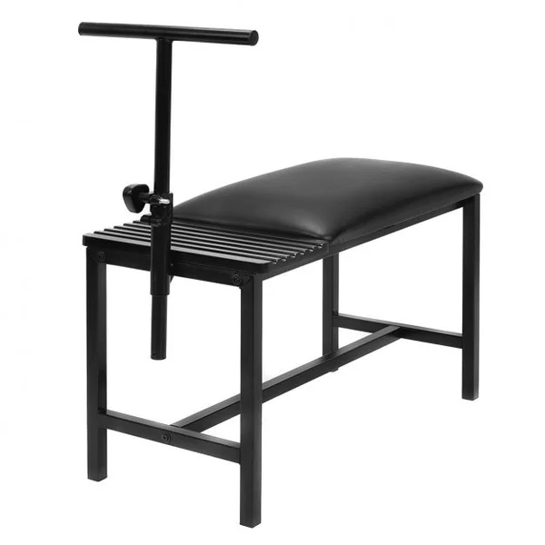 Chevalet d’Art avec Banc Support à Dessin et Tabouret Hauteur Réglable en Acier et Cuir PU, 68x33,5x56,5-104cm, Noir
