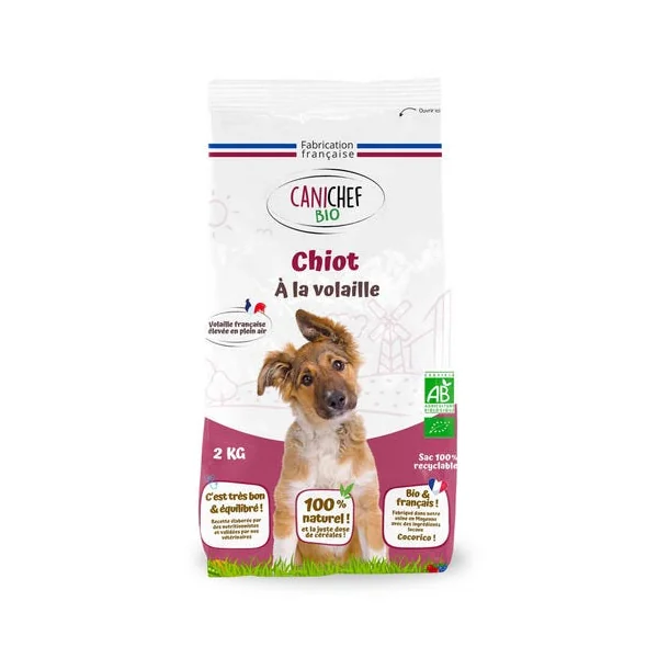Chiot croquette volaille riz 2kg