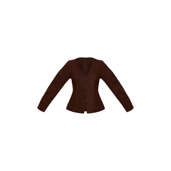 Chocolat Blazer En Denim À Manches Cocon