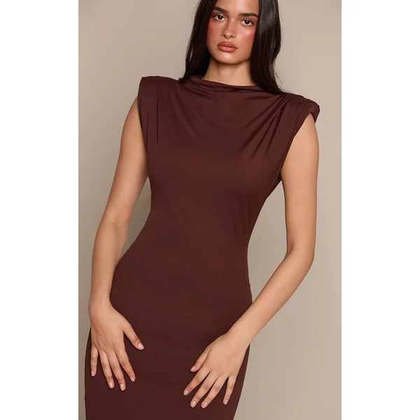 Chocolat Maxi Moulante À Épaulettes En Jersey Doux