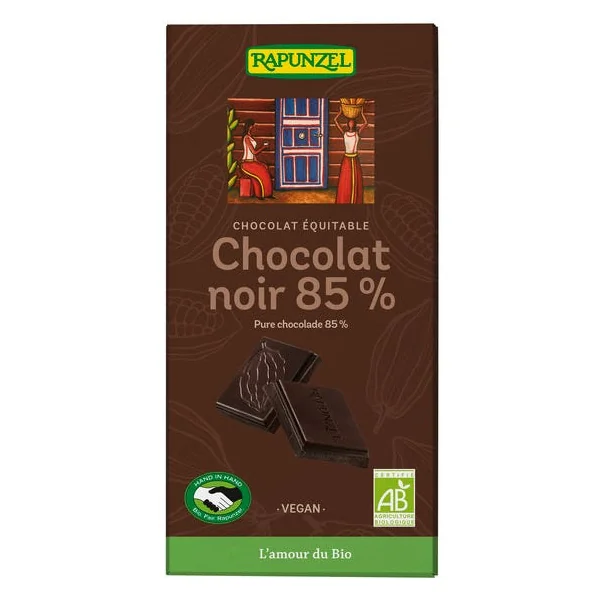 Chocolat noir 85 % 80g