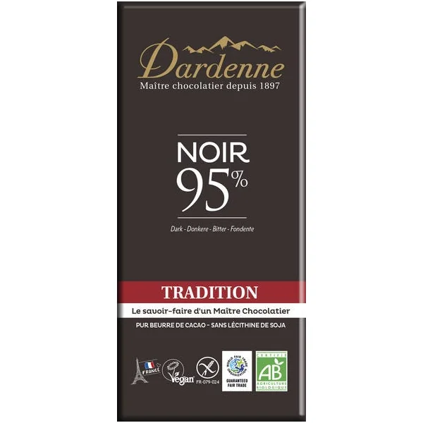 Chocolat noir 95% tradition 90g