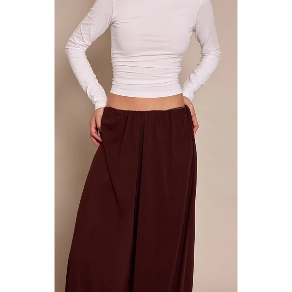 Chocolat Pantalon Ballon En Mousseline Légère