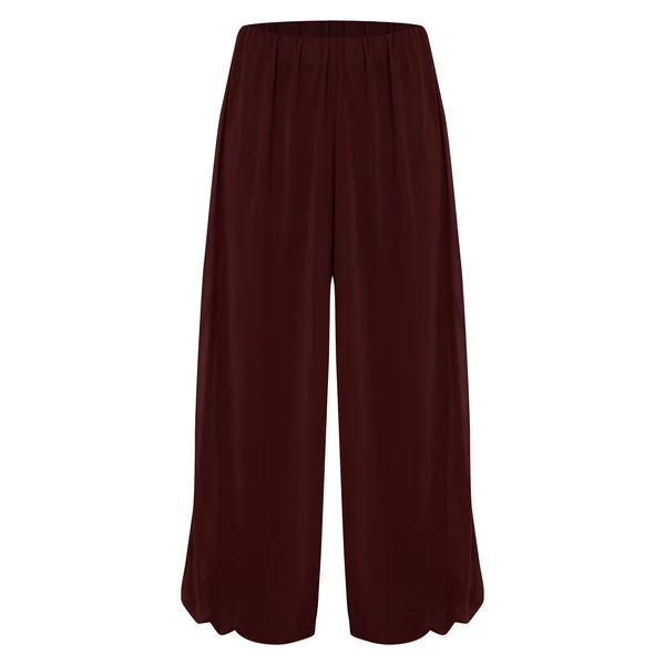 Chocolat Pantalon Ballon En Mousseline Légère