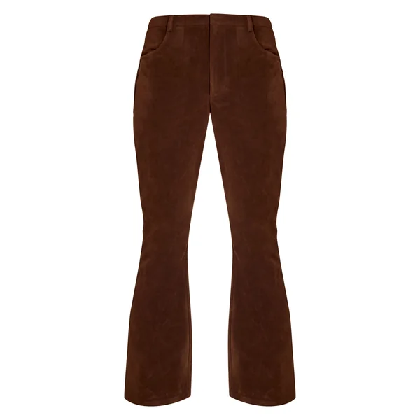 Chocolat Pantalon Évasé En Synthétique