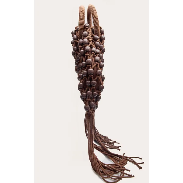 Chocolat Sac Seau Tissé Perlé