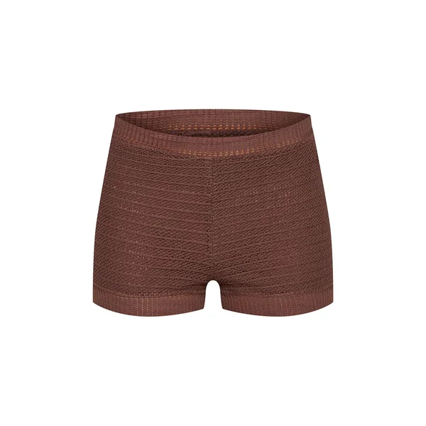 Chocolat Short Hot Pants Au Crochet