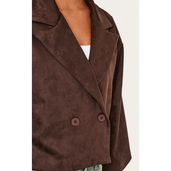 Chocolat Trench-coat En Synthétique À Manches Ballon