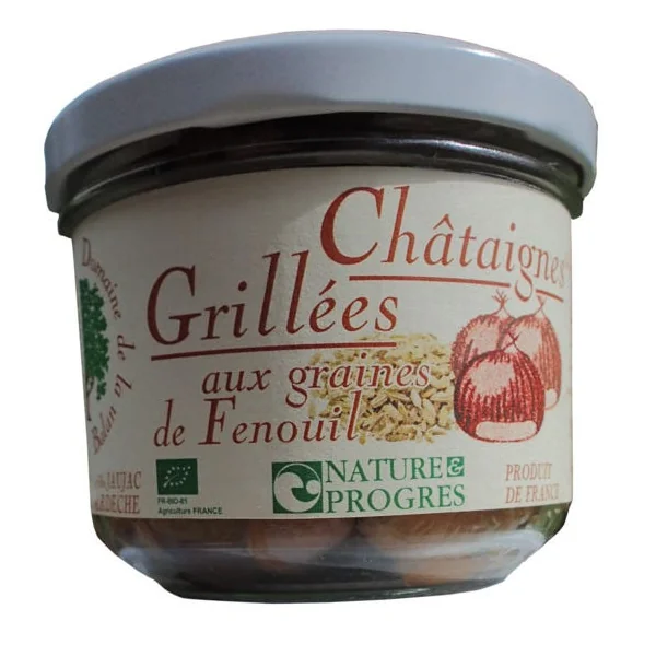Châtaignes grillées aux graines de fenouil - 150g