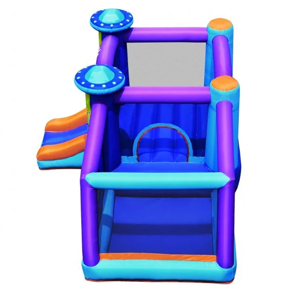 Château Gonflable pour 3 Enfants Motif Extraterrestre Charge Max 120KG Souffleur Non-inclus