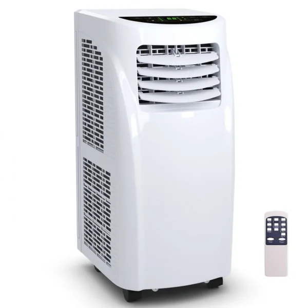 Climatiseur 3 en 1 Refroidisseur Ventilateur et Déshumidificateur 7000 BTU Fonctionnement Silencieux 785W 32x62,5x36cm