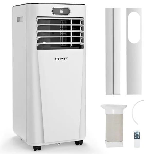 Climatiseur Portable avec Télécommande Climatisation 4 en 1 avec Rafraîchissement Déshumidification Ventilateur et Mode Veille 2,6 kW rafraîchit jusqu'à 30㎡