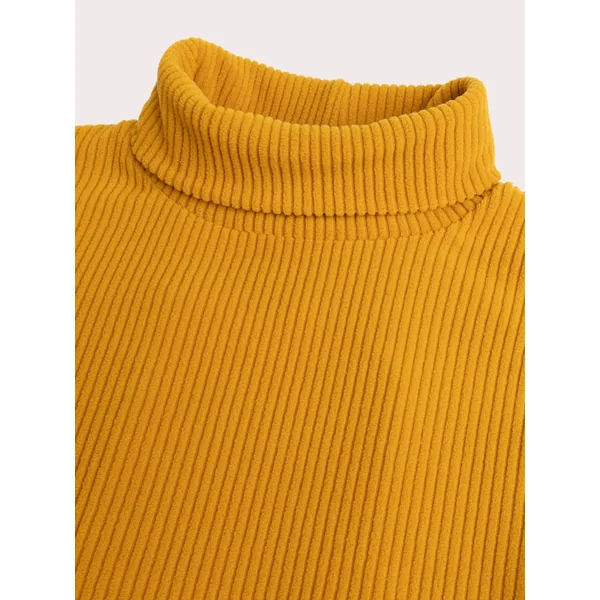 Col roulé velours côtelé jaune pour garçon - Soins Bébé Naturels & Produits Maman Après Naissance