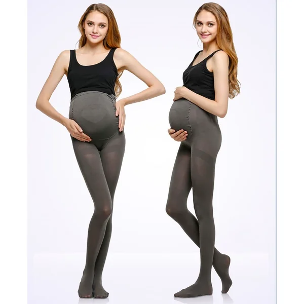 Collant de grossesse épais opaque 280D - Beige