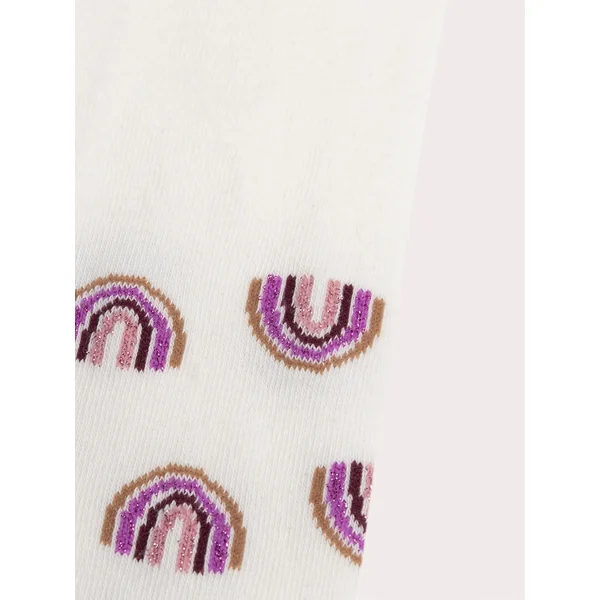Collant rose pâle à motif arc-en-ciel pour fille - Soins Bébé Naturels & Produits Maman Après Naissance