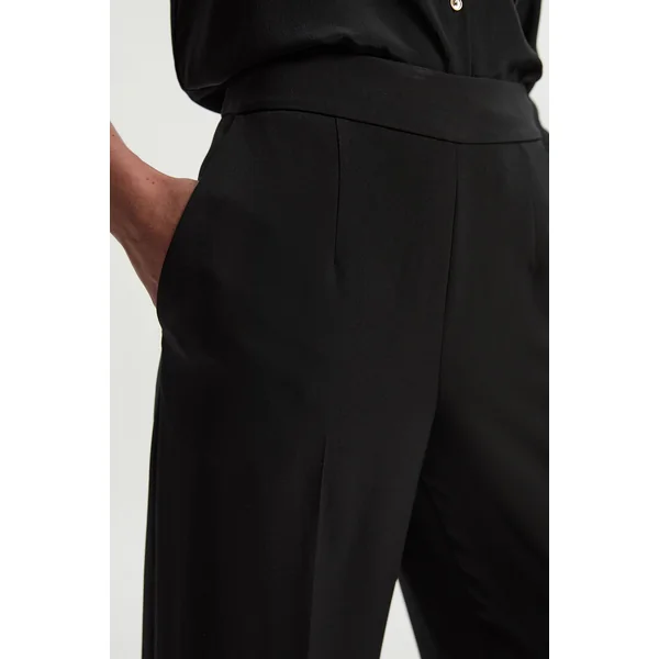 Collection Archive - Pantalon Petite en Satin Tailleur à Jambes Évasées