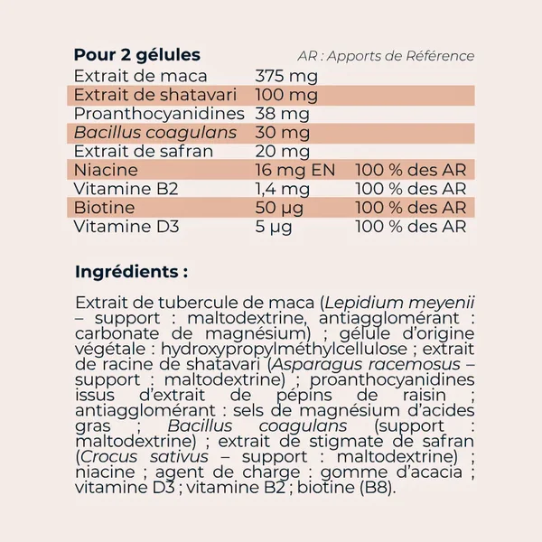 Complément alimentaire Bien-être intime et Libido - Vive