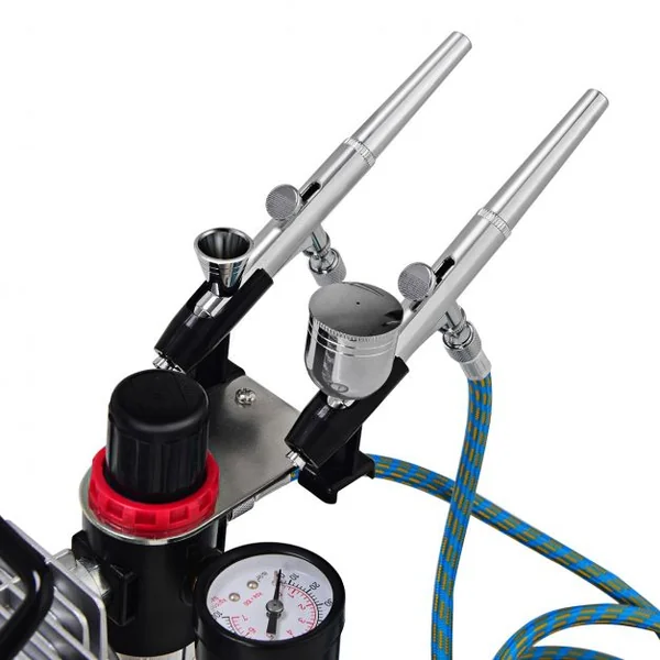 Compresseur d’Air Portable 3-4 bars Arrêt Automatique Fonction Thermiquement Protégé et Faible Bruit, 45.3 x 17.3 x 29 cm