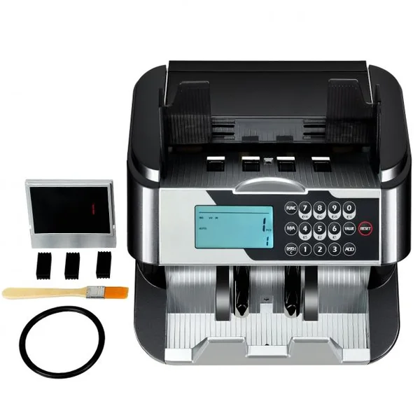 Compteur de Billets de Banque Machine à Compter avec 2 Écrans Démarrage Auto/Manuel 1000 Billets/Min 242x276x245cm