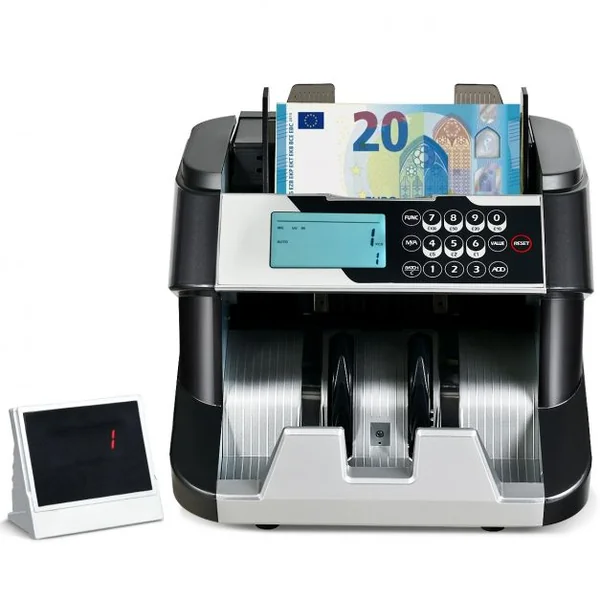 Compteur de Billets de Banque Machine à Compter avec 2 Écrans Démarrage Auto/Manuel 1000 Billets/Min 242x276x245cm