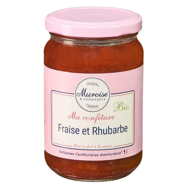 Confiture de fraise et rhubarbe - 350g