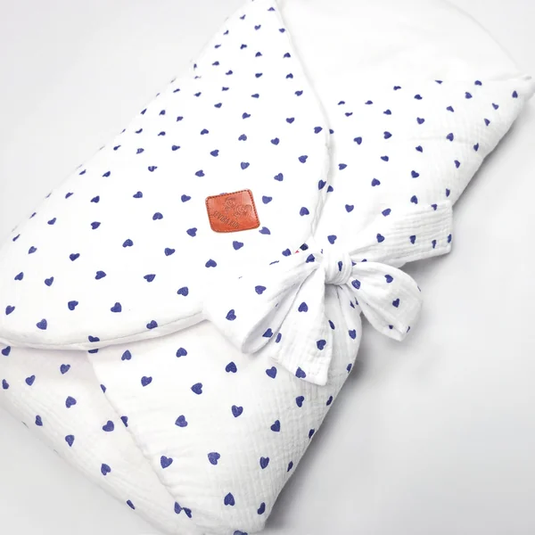 Convertible swaddle sleep bag in cotton muslin Lovio