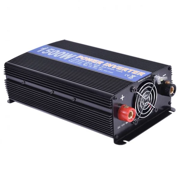 Convertisseur 1500W Puissance max 3000W Onduleur 12V DC Vers AC220-240V Pour tous Types de Véhicule, 29,5x15,1x7,6cm