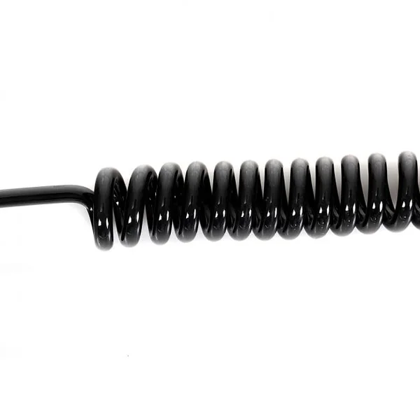 Cordon de sécurité pour planche de surf flexible de 3,30m Leash pour planche de surf de 7mm d’ép. sac étanche Noir