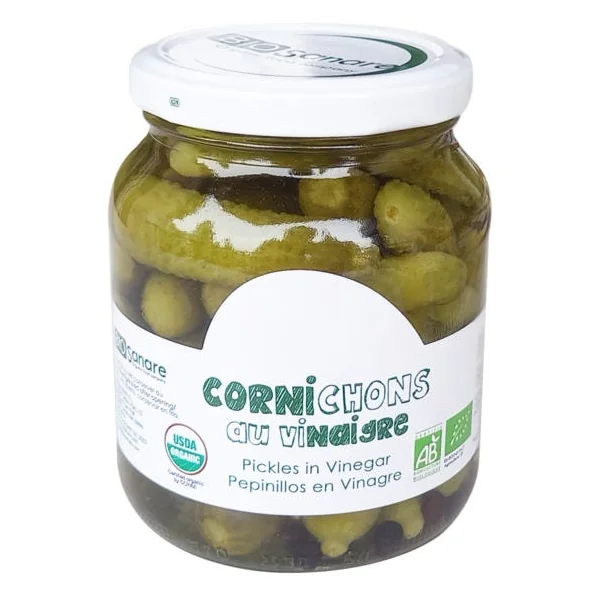Cornichons mi-fins 180g net égoutté