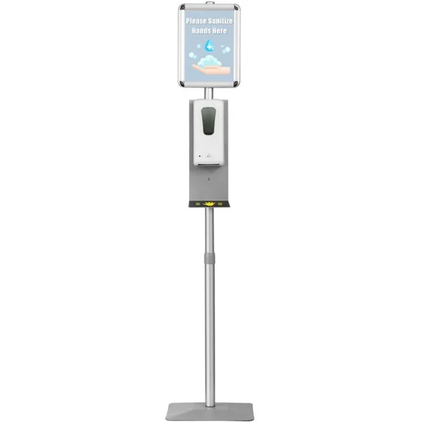 Costeay Distributeur de Gel Hydroalcoolique Antibactérien et Savon sans Contact avec Capteur Infrarouge pour Ecoles Lieux Publics