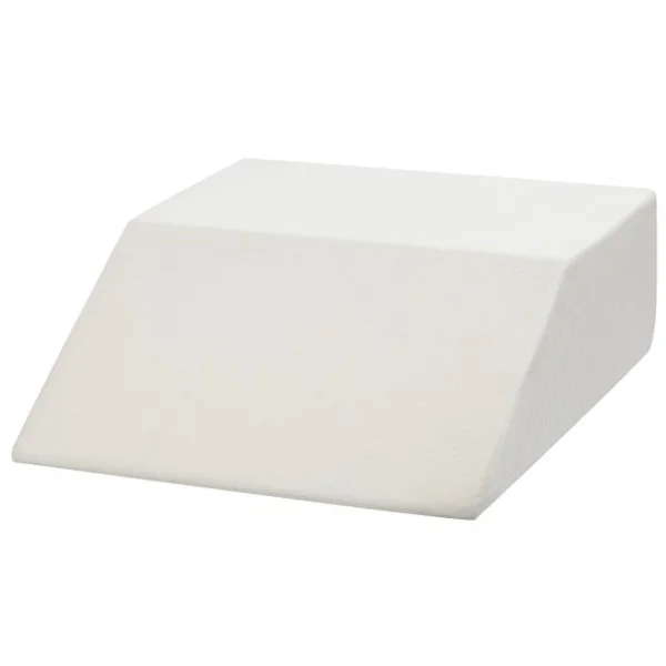 Coussin en Mousse à Mémoire de Forme Polyvalent Pour Circulation Sanguine des Jambes Angle à 40°, 60x54x20cm, Blanc