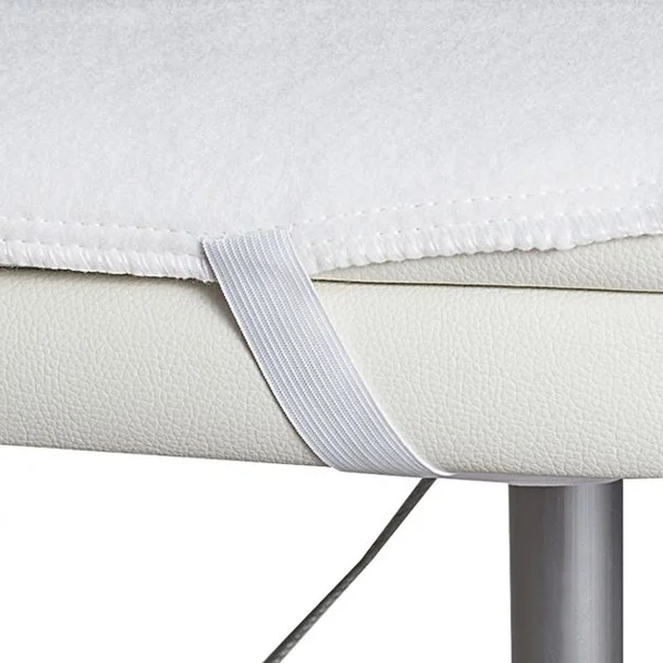 Couverture chauffante électrique 60W 5 niveaux de température lavable 30°C télécommande Surmatelas 180 x 75cm Blanc