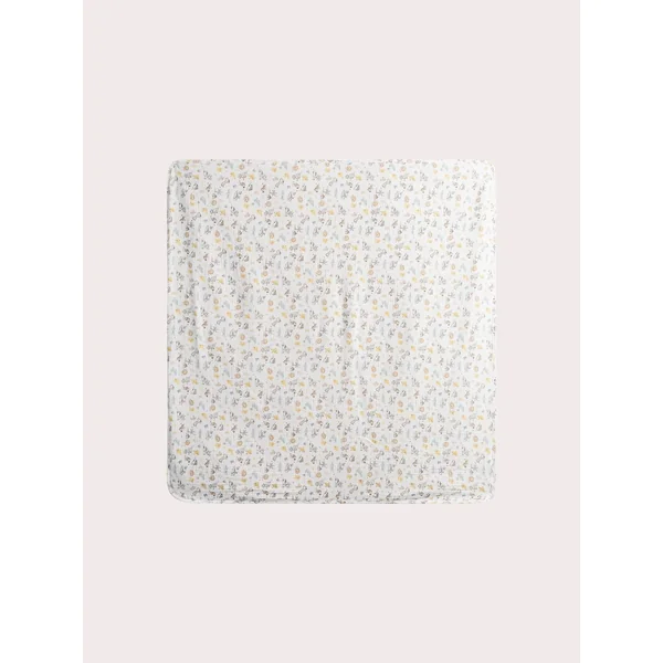Couverture naissance écrue imprimée savane - Soins Bébé Naturels & Produits Maman Après Naissance