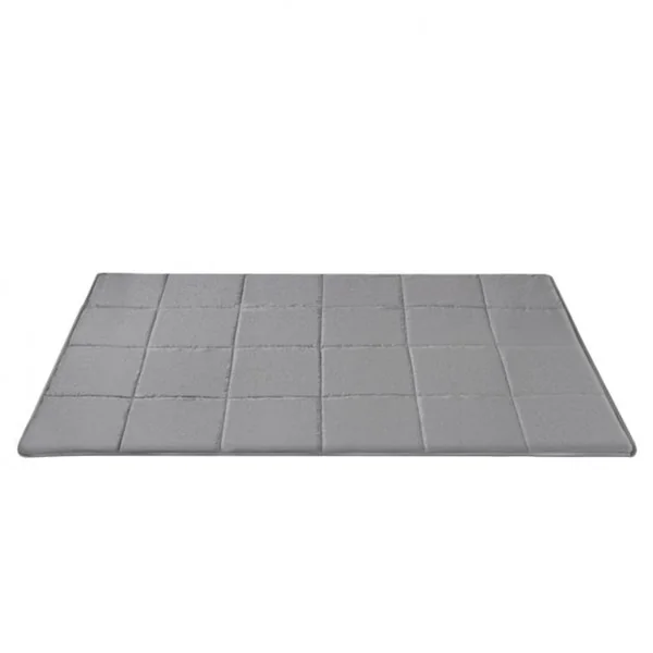 Couverture Pondérée 3 kg Anti-stress pour Adultes et Enfants Coton Perles de Verre Polyester, 104x152,4cm, Gris