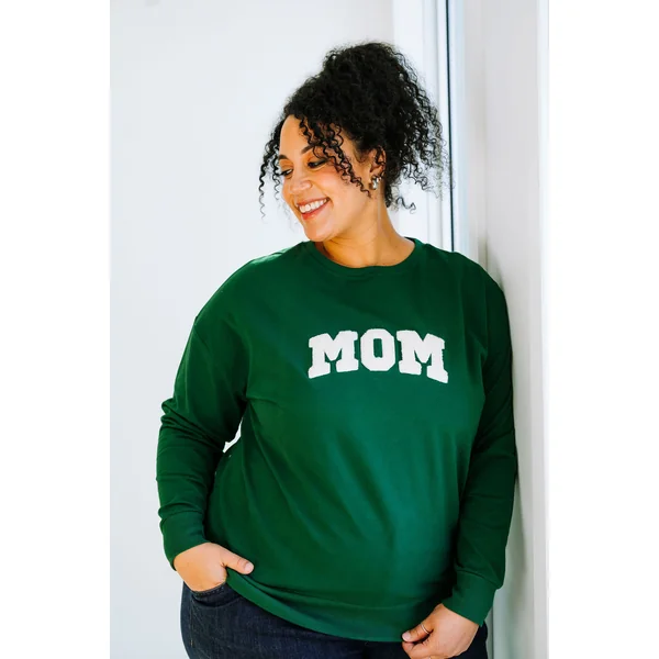 Crewneck MOM - vert forêt