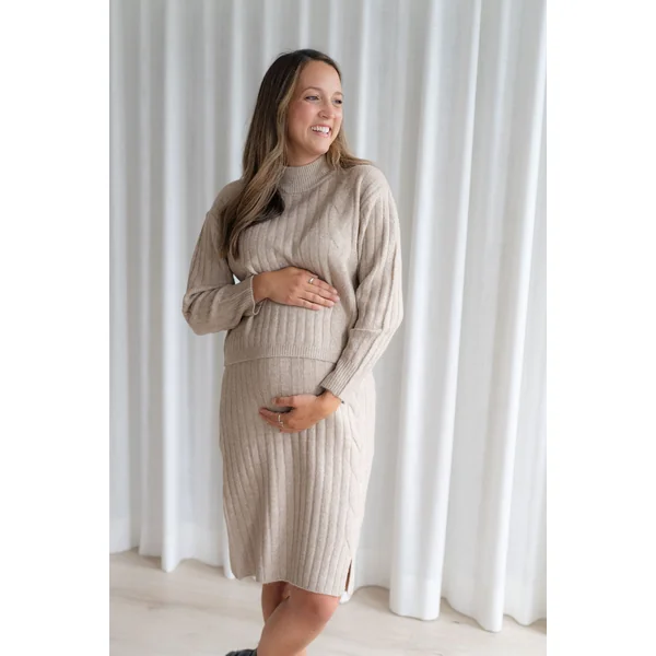 Crop top en lainage RACHEL - beige