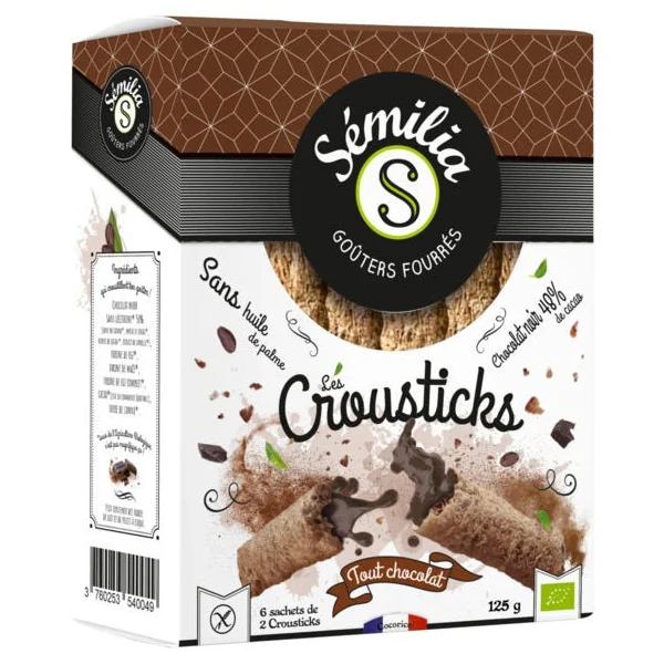 Crousticks tout chocolat (12) 125g