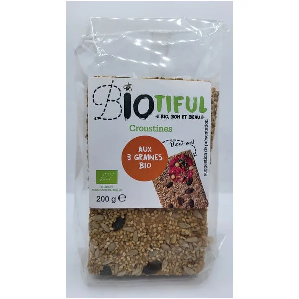 Croustines 3 graines 200g