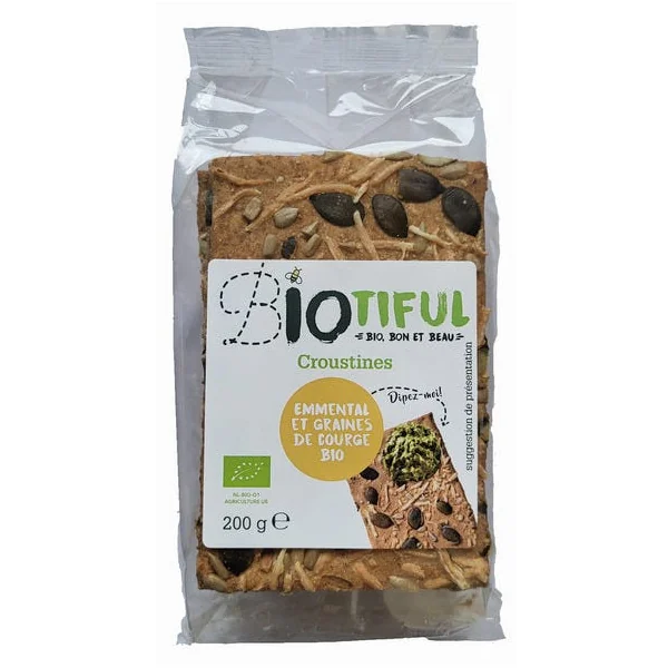 Croustines emmental graines de courge 200g
