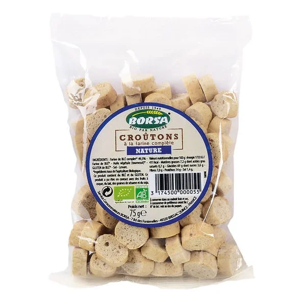 Croûtons à la farine complète - nature 75g