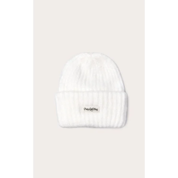 Crème Bonnet Côtelé Épais Moelleux