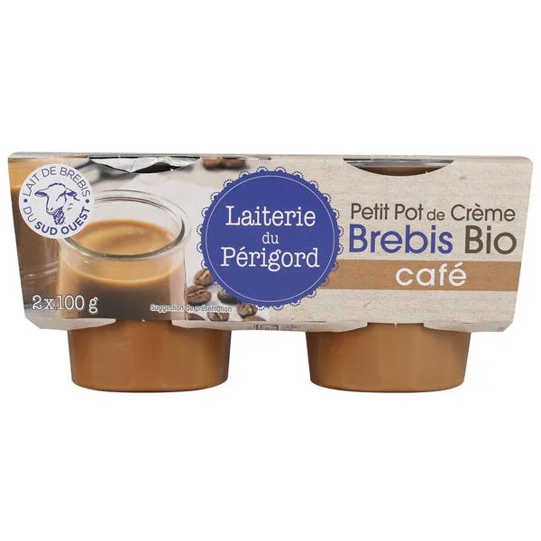 Crème dessert de brebis au café 2x100g