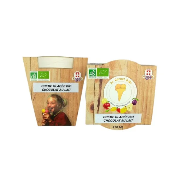 Crème glacée chocolat lait - 470g