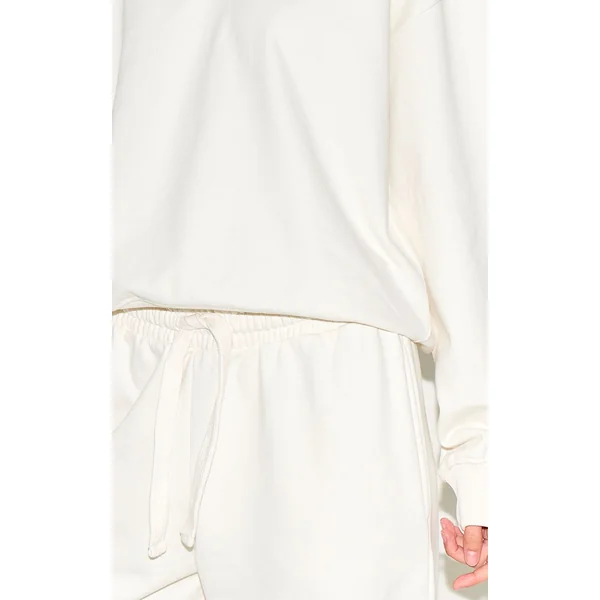 Crème Jogging Large En Molleton Premium
