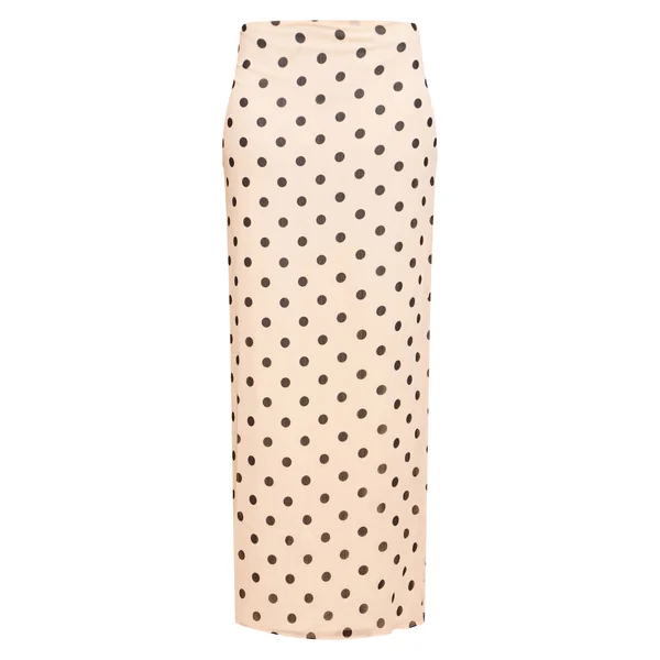 Crème Jupe Longue En Mousseline Imprimé Zèbre
