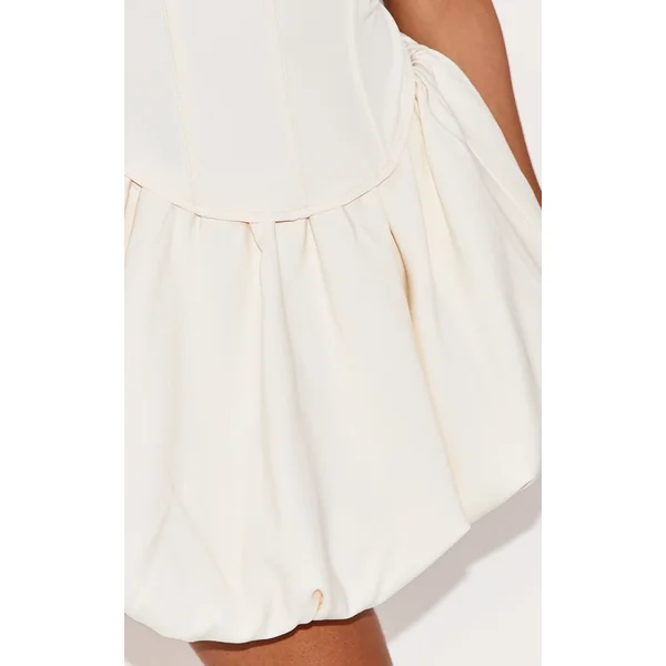 Crème Jupe Mini Boule Ajustée Shape