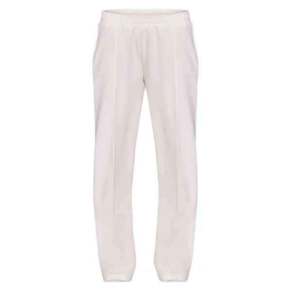 Crème Pantalon De Jogging Droit En Maille Côtelée Douce