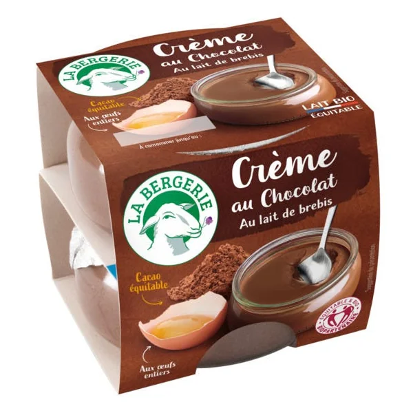 Crème renversée brebis chocolat 2x110g