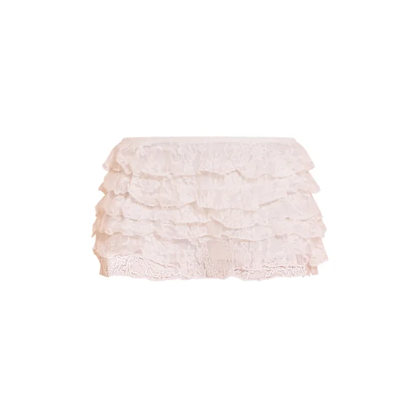 Crème Short Bloomer Texturé À Volants