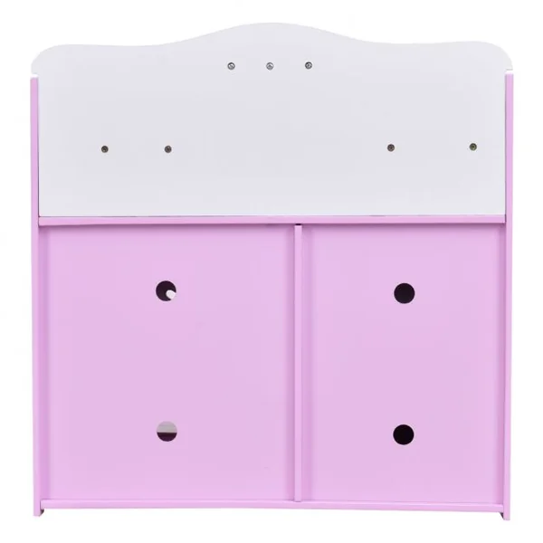 Cuisine pour Enfant en Bois Cuisine de Jouets Cuisine de Jeux Cuisine Éducatif Jeux de Rôle rose et blanc